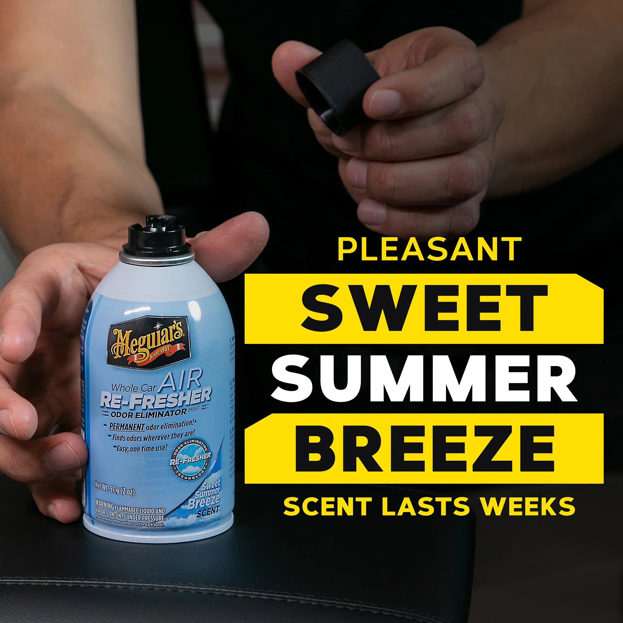Meguiar's Whole Car Air Refresher Odor Eliminator, G16602 - Summer Breeze Scent - Image 6