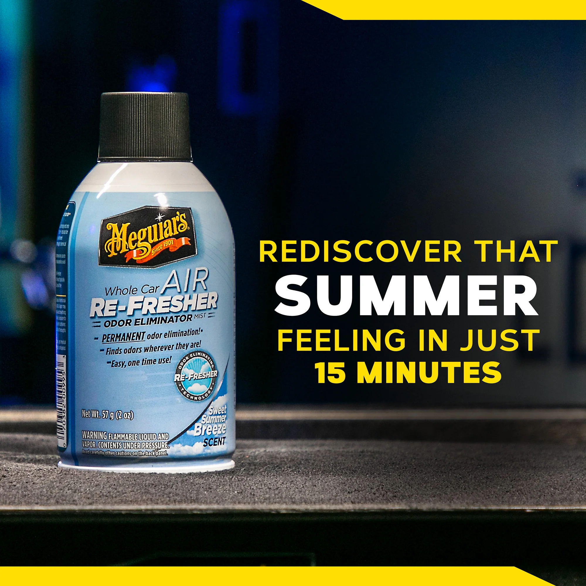 Meguiar's Whole Car Air Refresher Odor Eliminator, G16602 - Summer Breeze Scent - Image 8