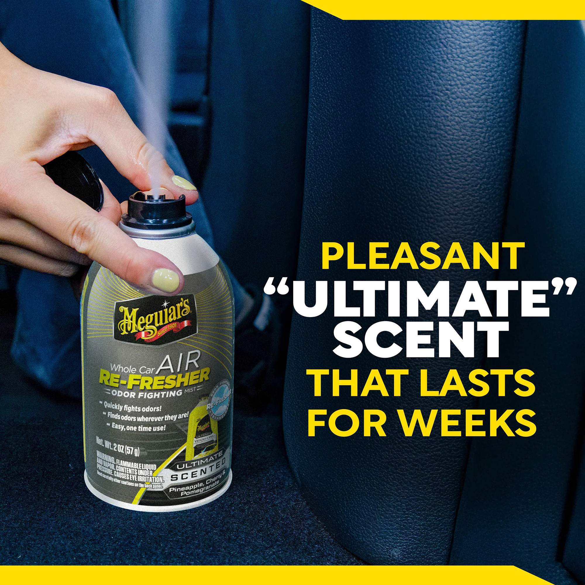 Meguiar's Whole Car Air Refresher - Ultimate Scent (Pinapple, Cherry & Pomegranate) - Image 4