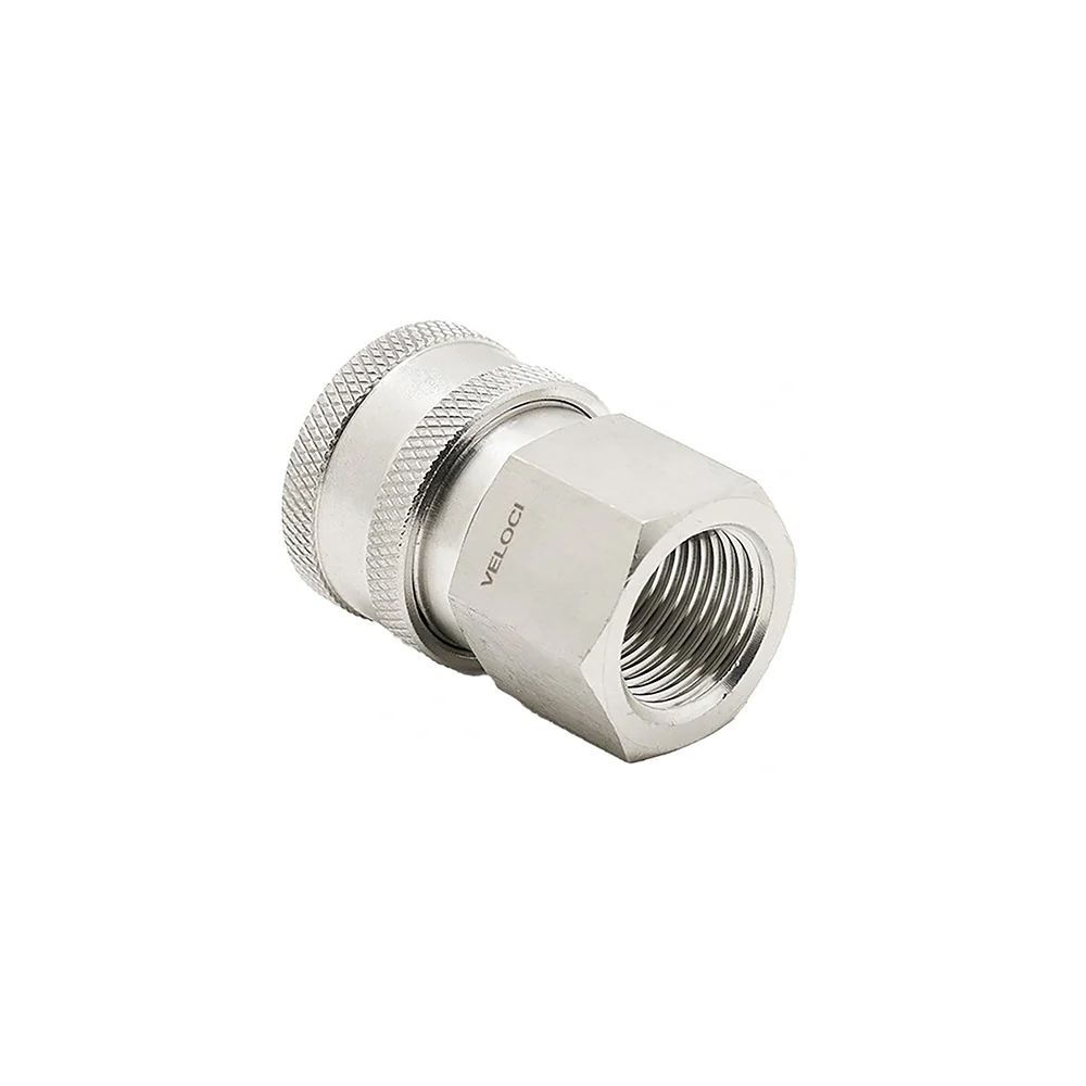 Veloci Stainless Steel QC Coupler - 1/2" FPT - Image 2