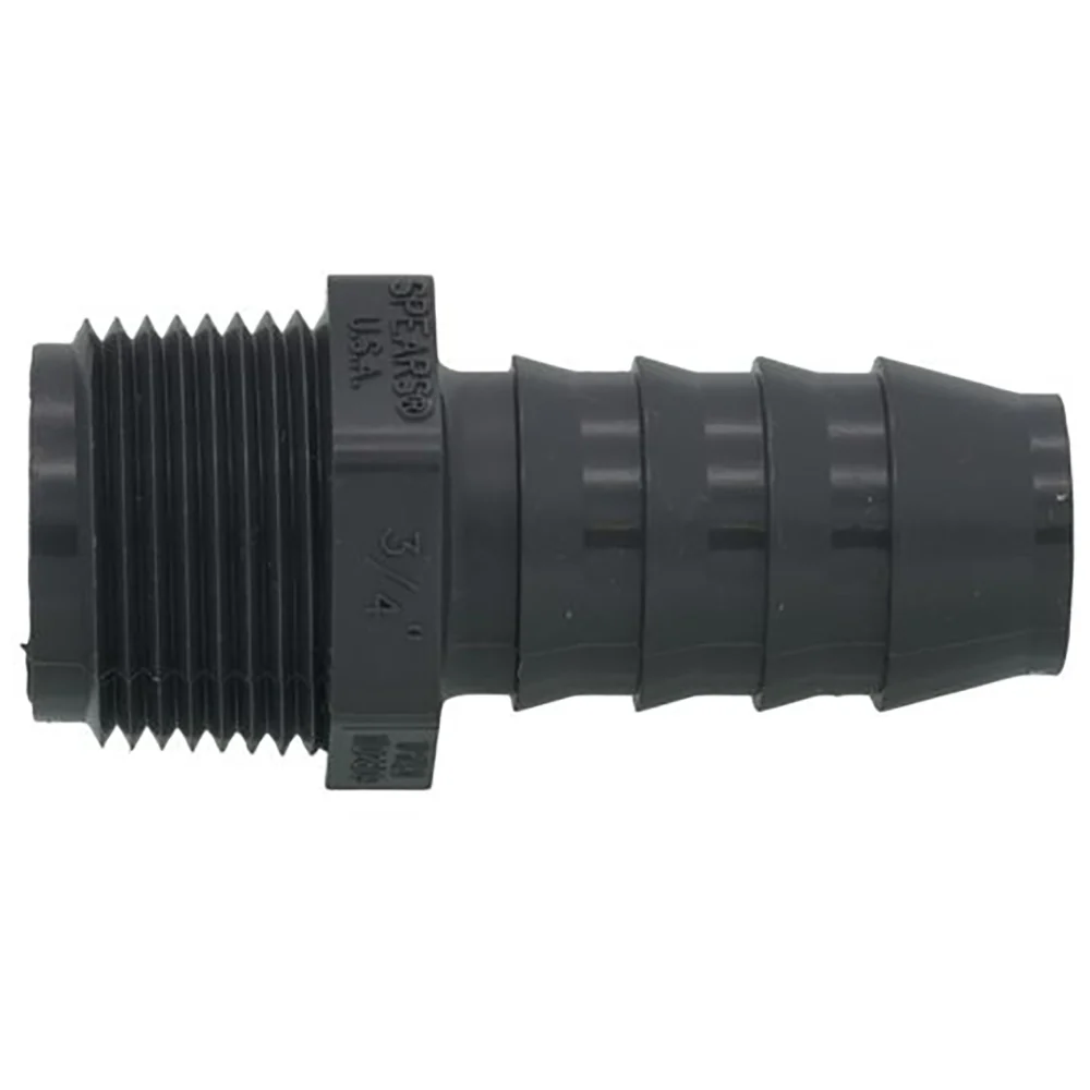 Ronco 3/4" Barb x 3/4" MIPT, PVC Hose Fitting - Image 2