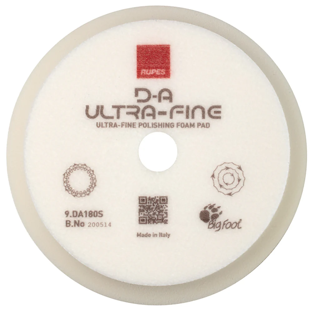 RUPES D-A Ultra-Fine Foam Polishing Pad, 9.DA180S - 6", White - Image 2