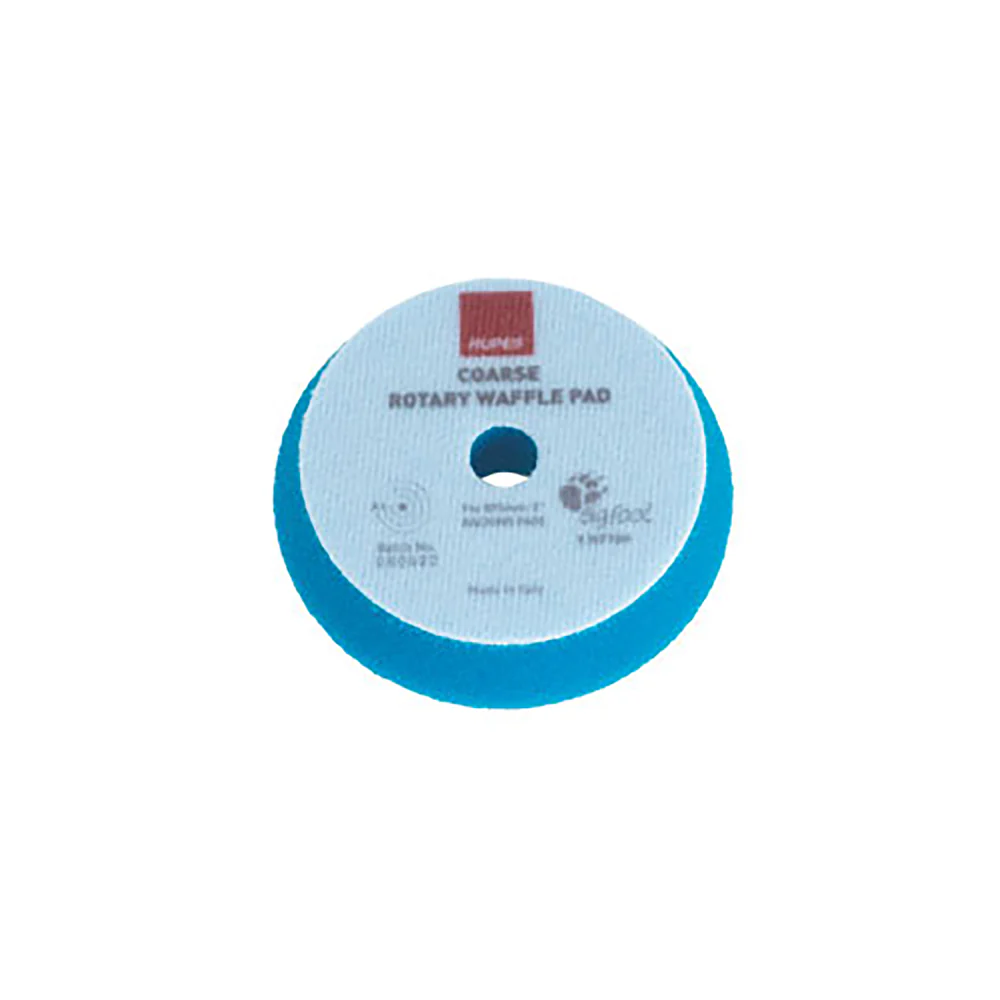 RUPES Rotary Waffle Coarse Foam Cutting Pad, 9.WF90H - 3", Blue