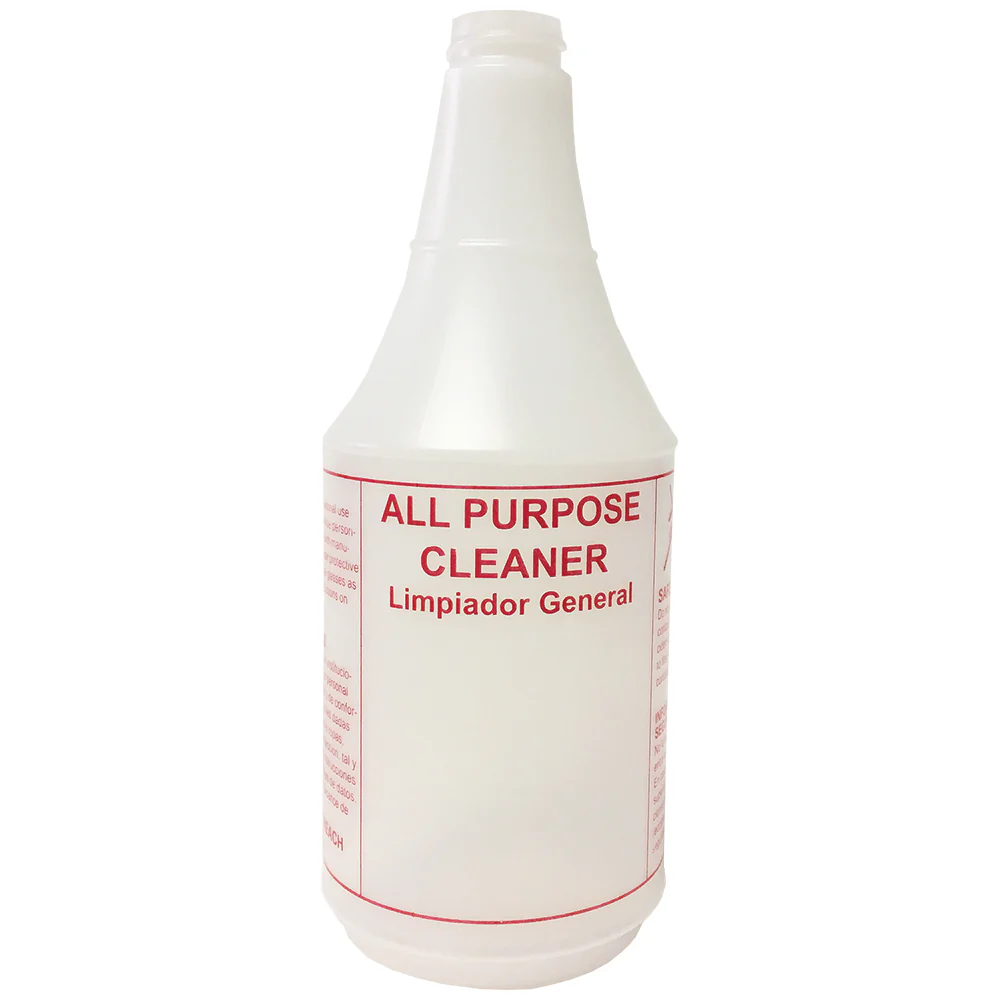 Tolco All Purpose Cleaner Spray Bottle, Natural HDPE, 130107 - 24 oz.